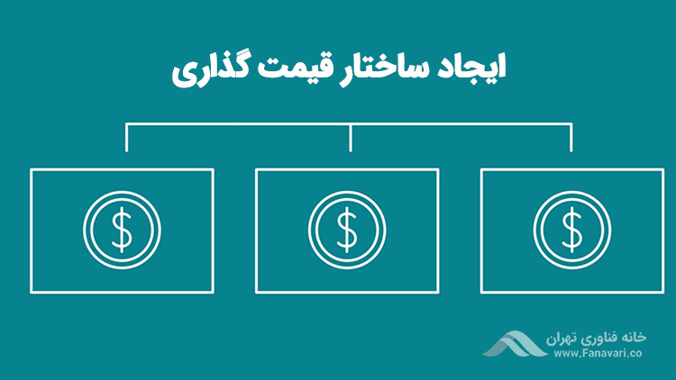 ایجاد یک ساختار برای قیمت گذاری